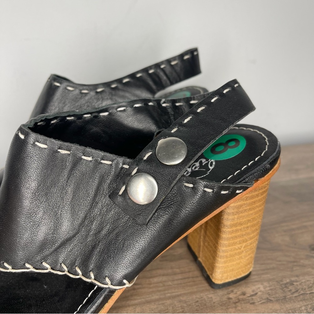 Stylish women’s Free People Marlowe Black Leather Women's Sandals sz 39 8.5 - Picture 3 of 9